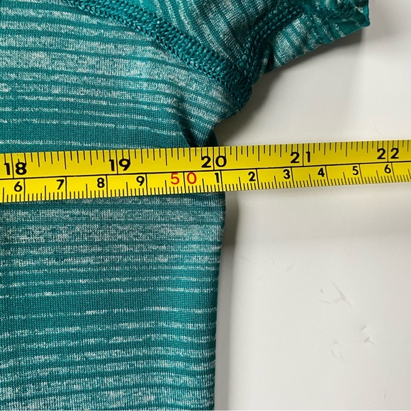 Eastern Mountain Sports Techwick Shirt Size Large Aqua Green Short Sleeve Sporty - Picture 6 of 14